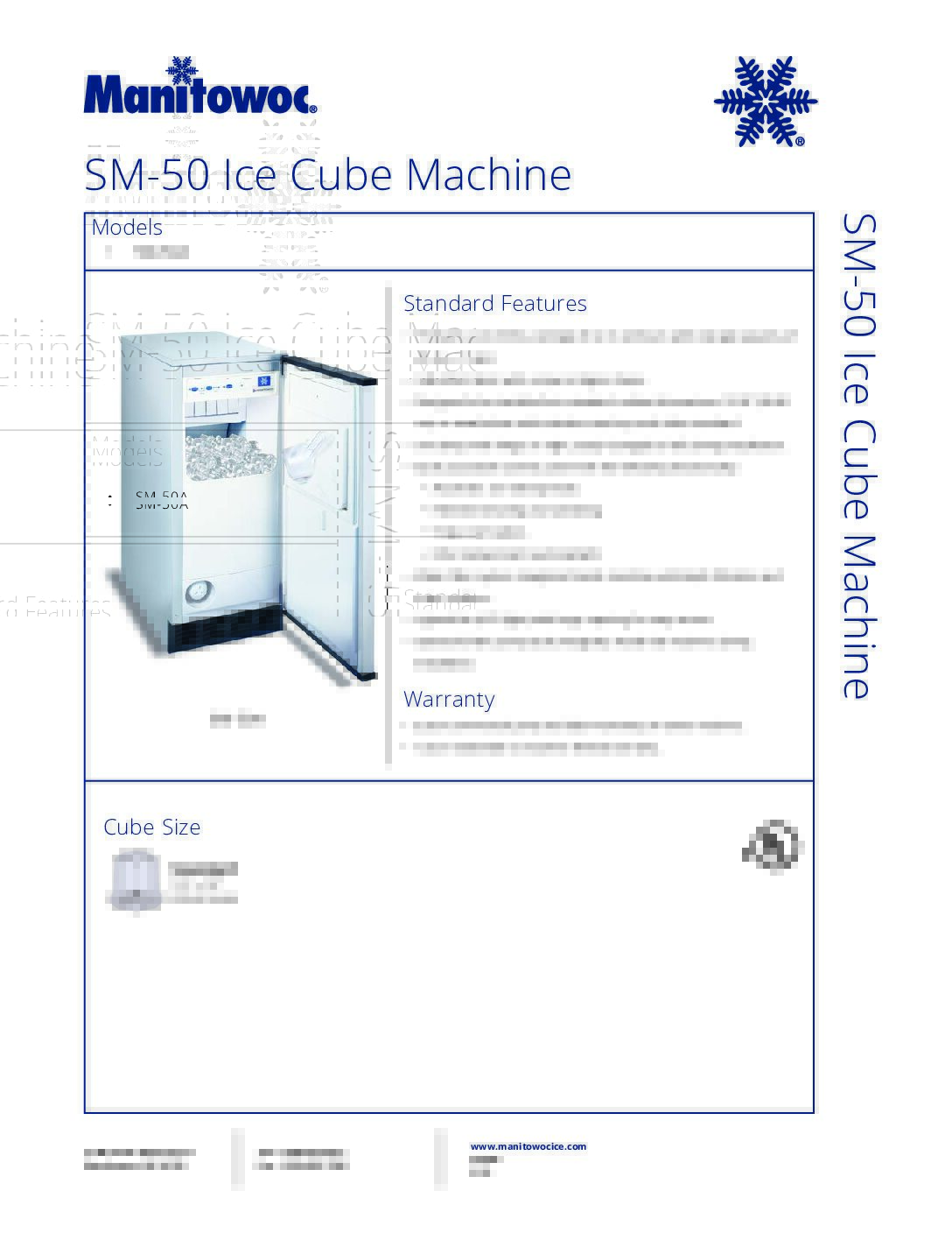 Manitowoc SMS050A002.SpecSheet